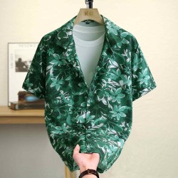 Beach holiday style short sleeve shirt