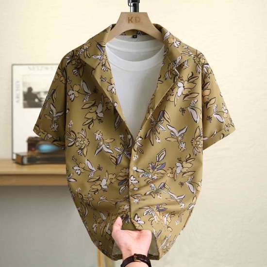 Beach holiday style short sleeve shirt Beach holiday style short sleeve shirt