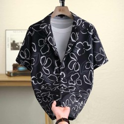 Beach holiday style short sleeve shirt