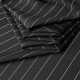 Vertical striped short-sleeved shirt