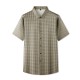 Plaid check short-sleeved shirt Plaid check short-sleeved shirt