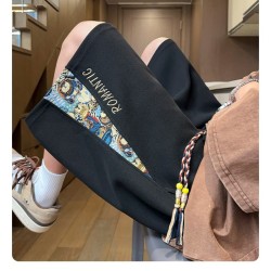 Straight loose shorts