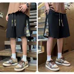 Straight loose shorts