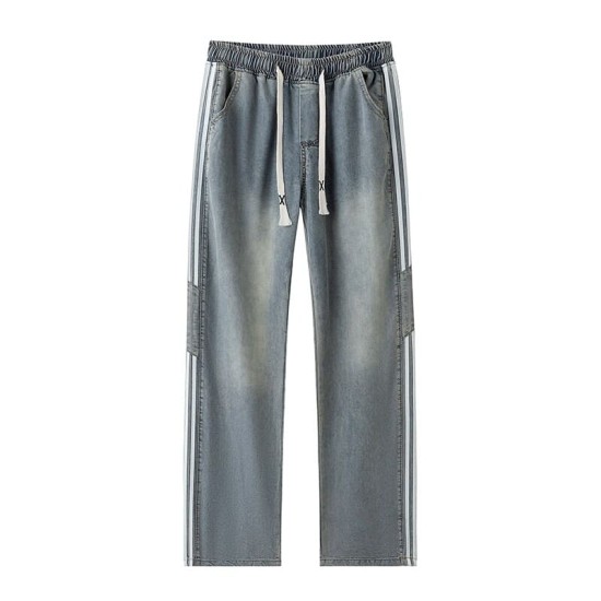 Paneled striped jeans Paneled striped jeans