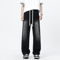 Loose straight wide-leg jeans
