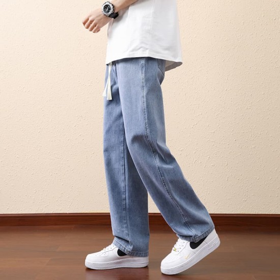 Drawstring casual jeans Drawstring casual jeans