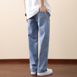 Drawstring casual jeans
