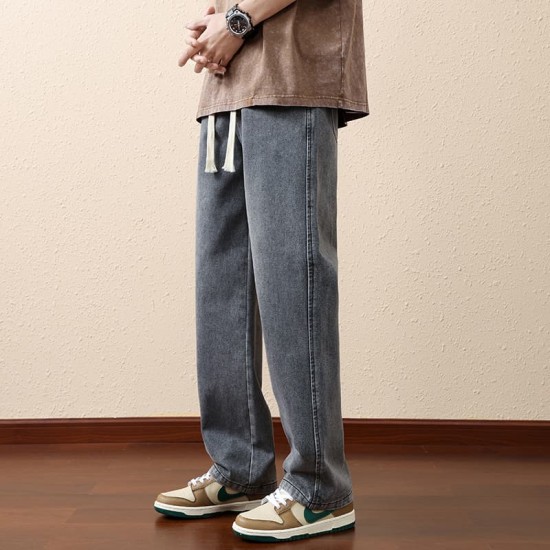 Drawstring casual jeans Drawstring casual jeans