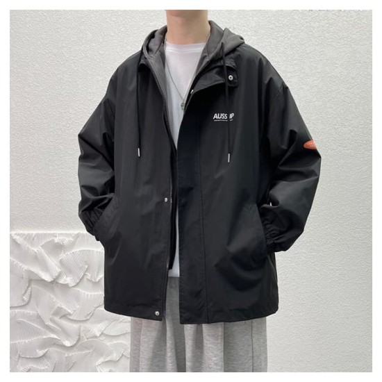 Fake two piece hooded jacket Fake two piece hooded jacket