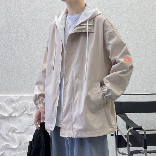 Fake two piece hooded jacket Fake two piece hooded jacket