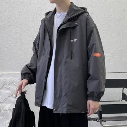 Fake two piece hooded jacket