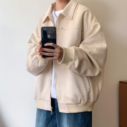 Loose fit bomber jacket