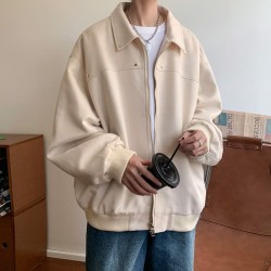 Loose fit bomber jacket