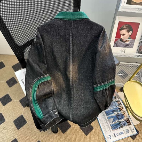 Colorblock trendy denim jacket Colorblock trendy denim jacket