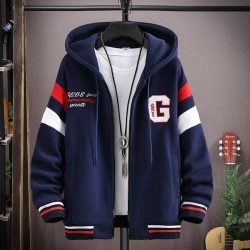 Cardigan hooded jacket