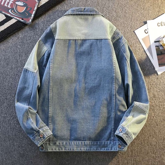 Trendy patchwork denim jacket Trendy patchwork denim jacket