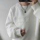 Lettering crew neck casual sweatshirt Lettering crew neck casual sweatshirt