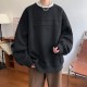 Lettering crew neck casual sweatshirt Lettering crew neck casual sweatshirt