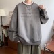 Lettering crew neck casual sweatshirt Lettering crew neck casual sweatshirt