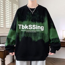Round neck pullover casual sweatshirt