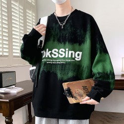 Round neck pullover casual sweatshirt