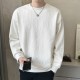 Round neck textured sweatshirt Round neck textured sweatshirt