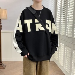 Retro letter print sweatshirt