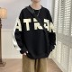 Retro letter print sweatshirt Retro letter print sweatshirt
