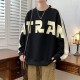Retro letter print sweatshirt Retro letter print sweatshirt