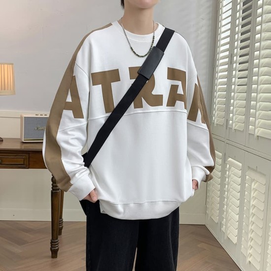 Retro letter print sweatshirt Retro letter print sweatshirt