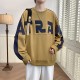 Retro letter print sweatshirt Retro letter print sweatshirt