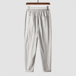 Loose breathable elastic waist trousers