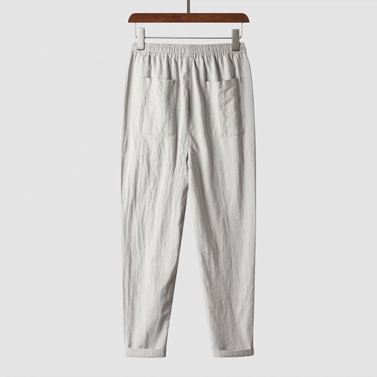 Loose breathable elastic waist trousers Loose breathable elastic waist trousers