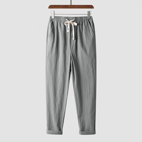Loose breathable elastic waist trousers Loose breathable elastic waist trousers