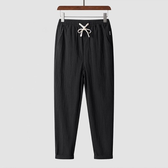 Loose breathable elastic waist trousers Loose breathable elastic waist trousers